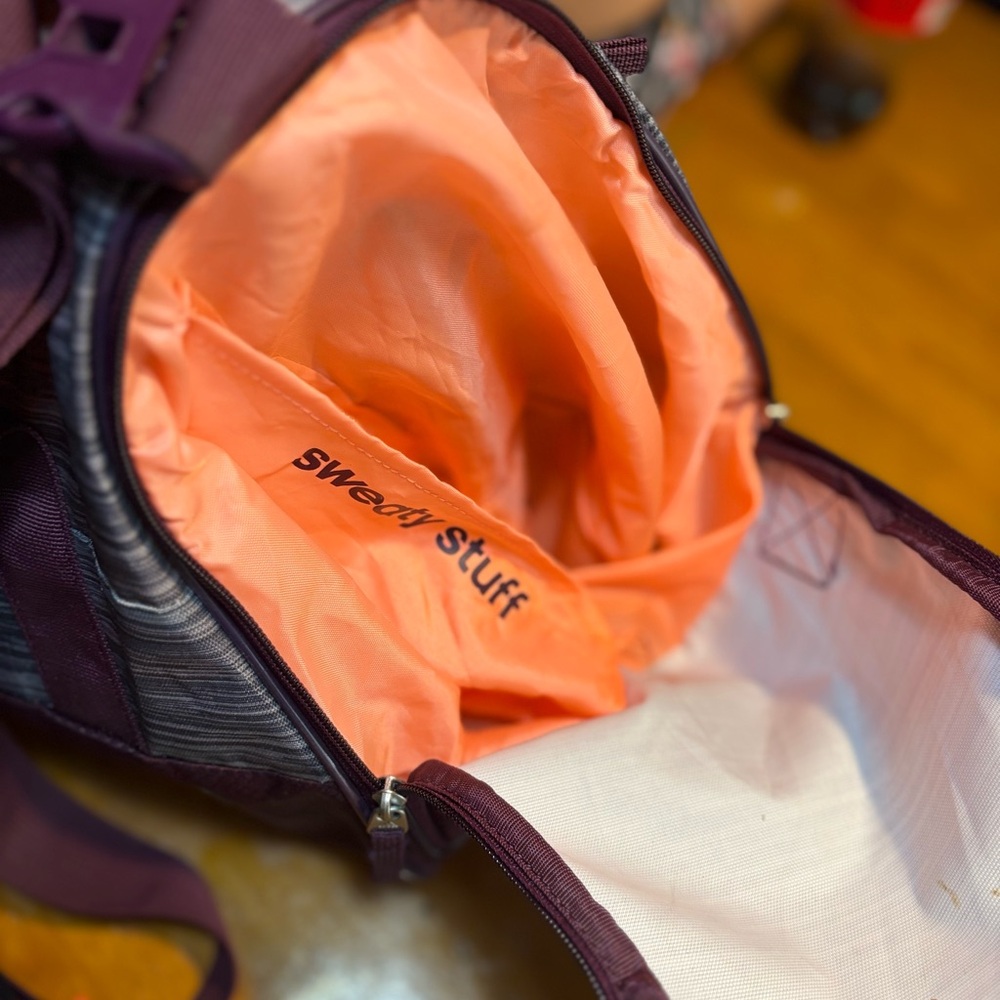 Adidas Squad III duffel bag  purple grey travel - Picture 5 of 15